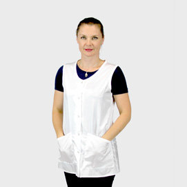 La Mode Estheticians Vest White